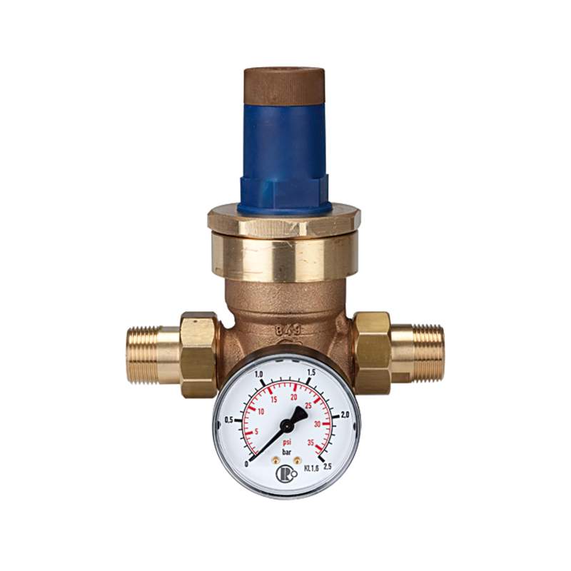 RIEGLER Druckregler für Wasser, inkl. Manometer, R 3/4, 0,2 - 2 bar