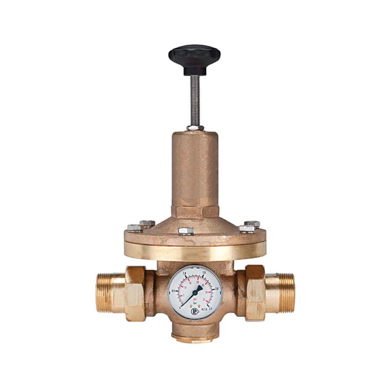 RIEGLER Druckregler für Wasser, inkl. Manometer, R 2, 0,2 - 2 bar