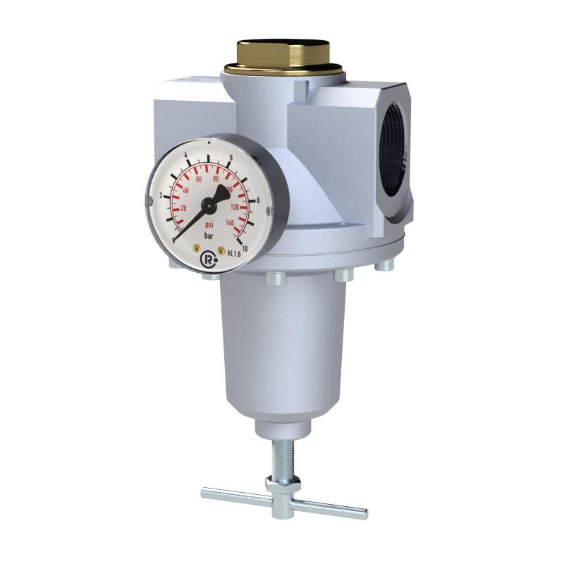 RIEGLER Druckregler »Standard«, inkl. Mano., BG 4, G 1 1/2, 0,1 - 3 bar