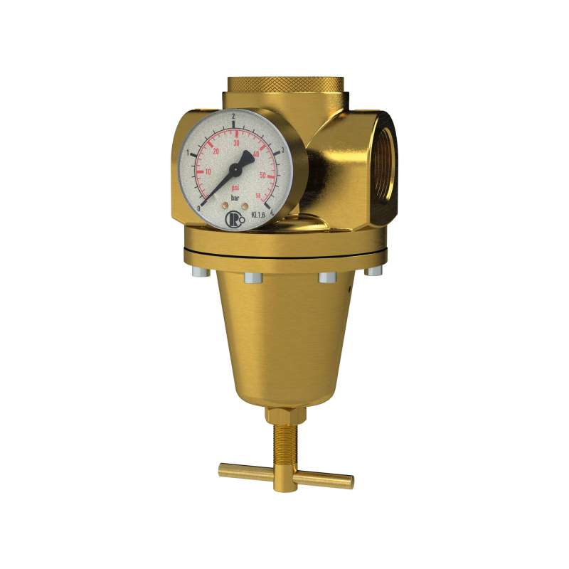 RIEGLER Konstant-Druckregler inkl. Manometer, BG 3, G 1, 0,5 - 10 bar