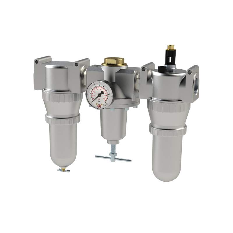 RIEGLER Wartungseinheit 3-tlg. »Standard«, Metallbehälter, BG 4, G 1 1/4