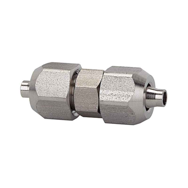 RIEGLER Gerader Verbinder für Schlauch 10/8 mm, SW1 16, SW2 14, ES 1.4404