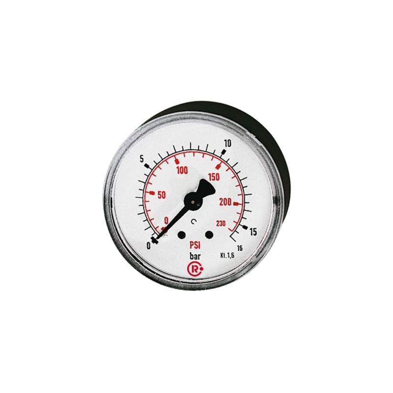 RIEGLER Standardmano, Kunststoff, G 1/4 hinten, 0 - 10,0 bar/145 psi, Ø40