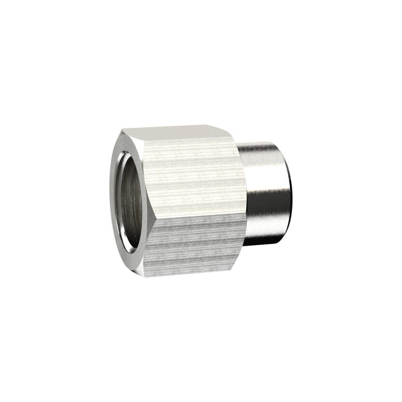 RIEGLER Muffe, reduzierend, G 3/8 i., G 1/2 i., SW 24, Messing vernickelt