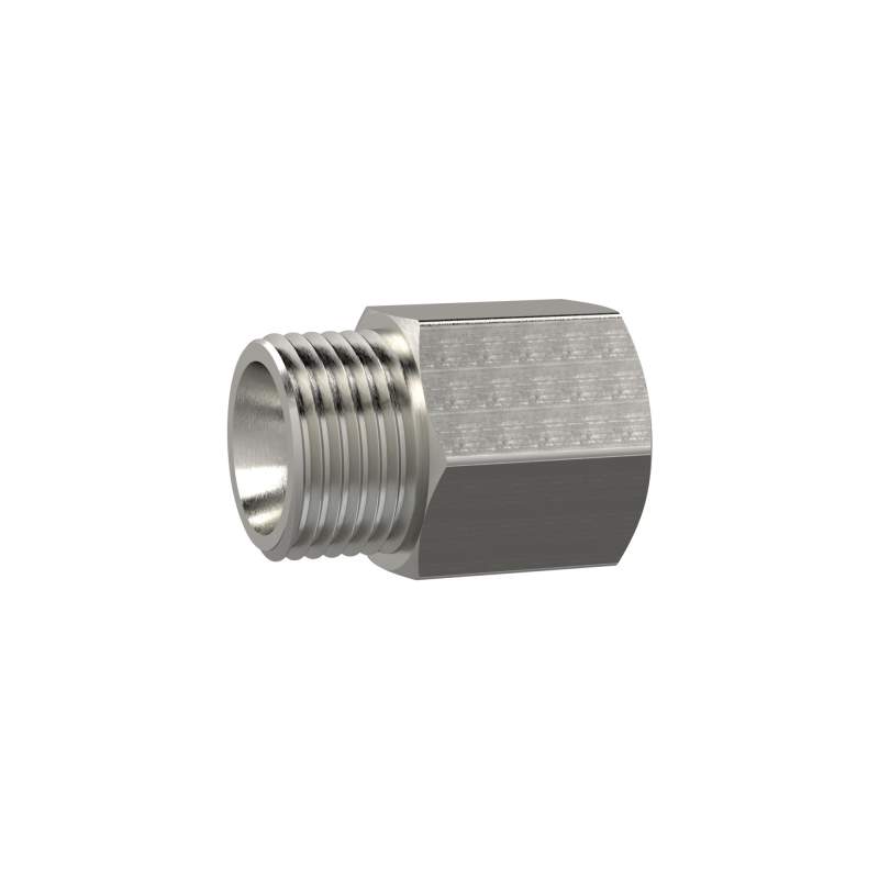 RIEGLER Reduziernippel, lang, M5 a., M5 i., SW 10, Edelstahl 1.4571