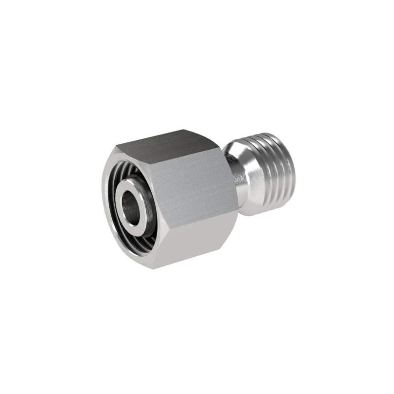 RIEGLER Reduzierung, Rohr-Außen-Ø Zapfen 8 mm, Muffen 6 mm, ES 1.4571