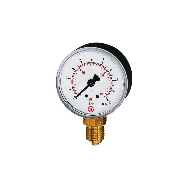 RIEGLER Standardmano, Kunststoff, G 1/4 unten, 0 - 25,0 bar/360 psi, Ø 63