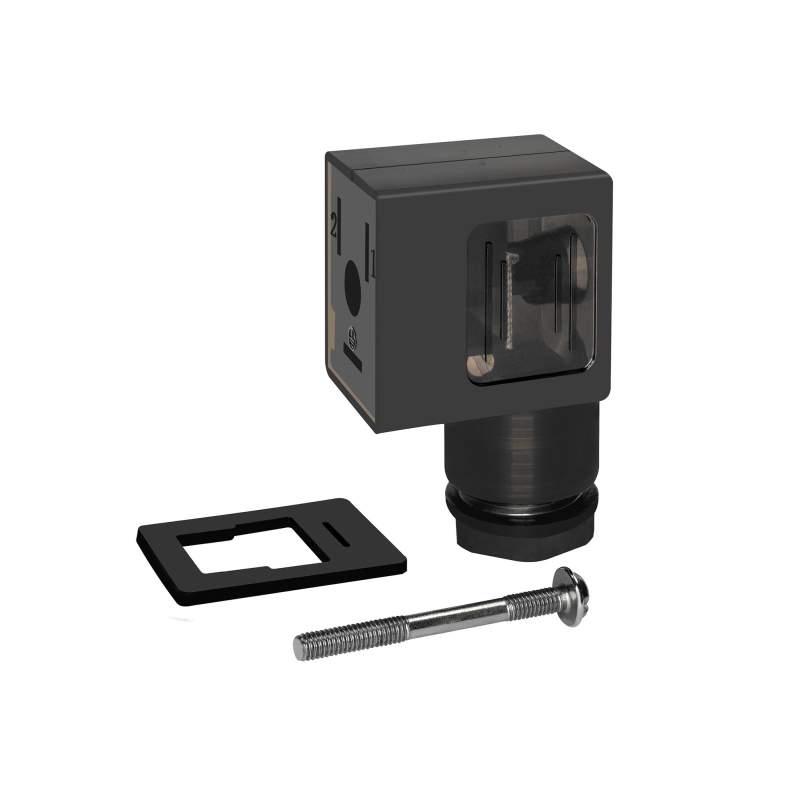 METAL WORK Gerätestecker mit LED, Varistor 24 V, 22 mm, Bauform B