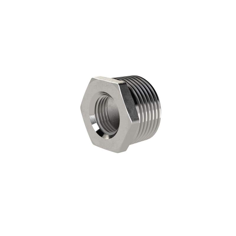 RIEGLER Reduziernippel, R 3/4 AG, Rp 3/8 IG, SW 28, ES 1.4408