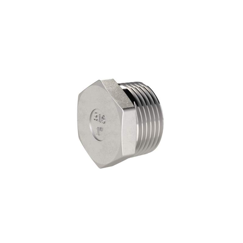 RIEGLER Verschlussstopfen, Sechskant, R 2, AG, SW 62, ES 1.4408