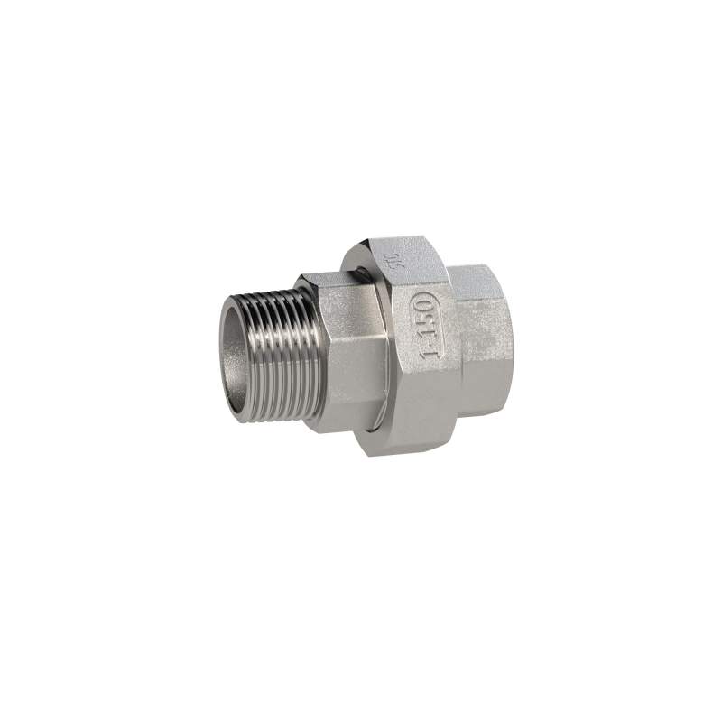 RIEGLER lös. Doppelnippel, kon. dicht., G 3/8, I/A, SW 34, ES1.4408