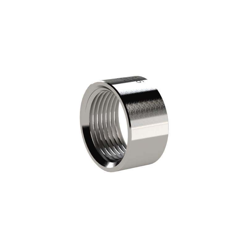 RIEGLER Muffe, rund, kurz, G 1/8, Edelstahl 1.4408