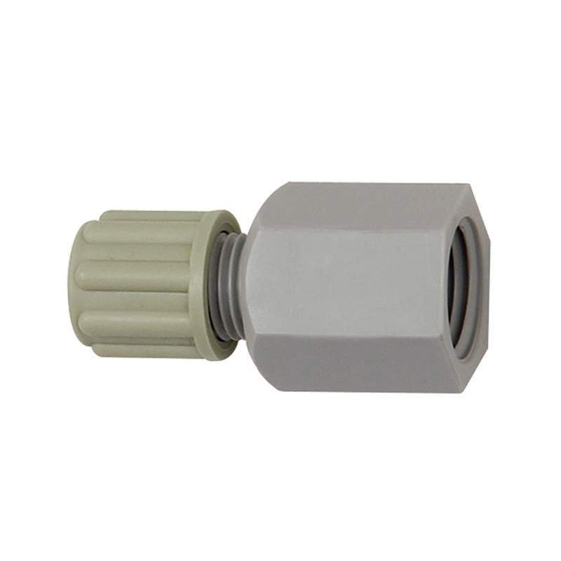 RIEGLER Gerade Aufschraubverschraubung G 1/2 i., für Schlauch 9/12 mm, PA