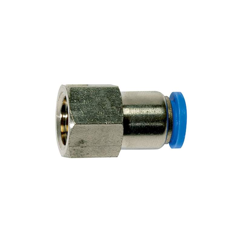 RIEGLER Gerade Steckverschraubung »Blaue Serie«, G 1/4 innen, Ø 8 mm