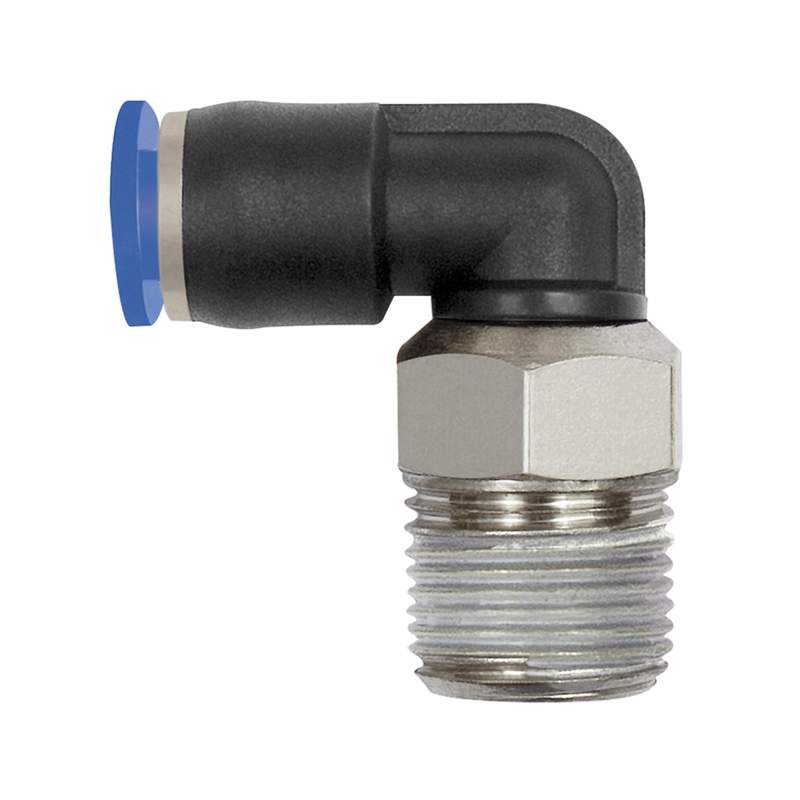RIEGLER L-Steckverschraubung »Blaue Serie« mini, drehbar, R 1/8