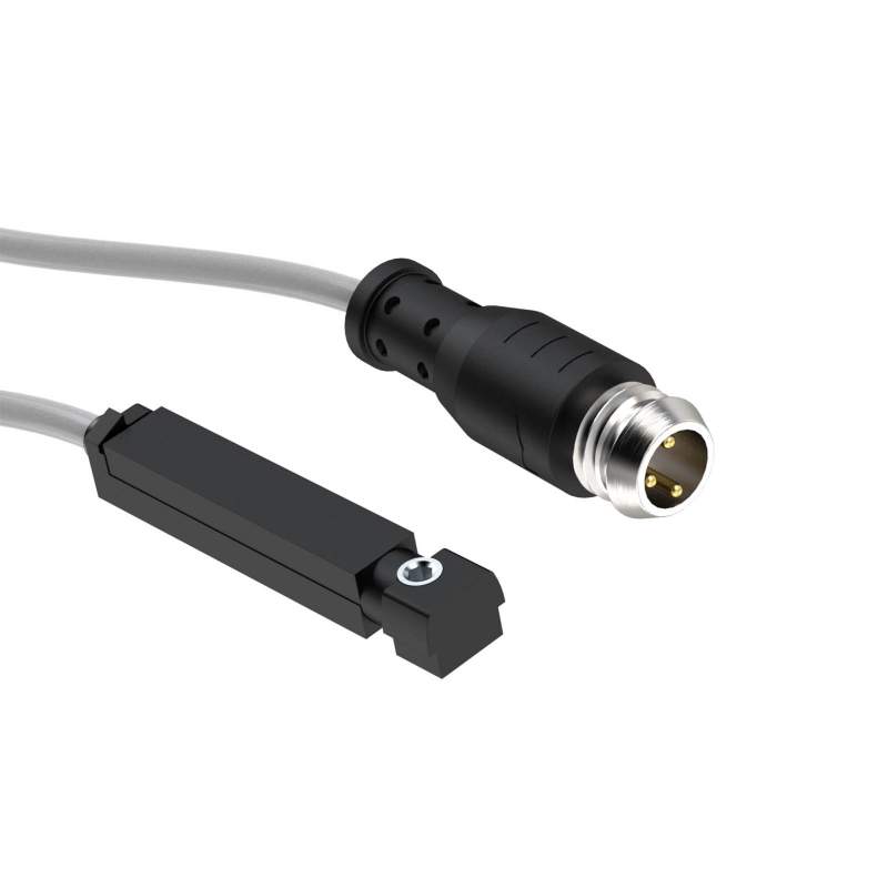 RIEGLER HALL-Sensor, 3-Draht, 5 m Kabel, 10-30V DC, 4W, NO, PNP, LED