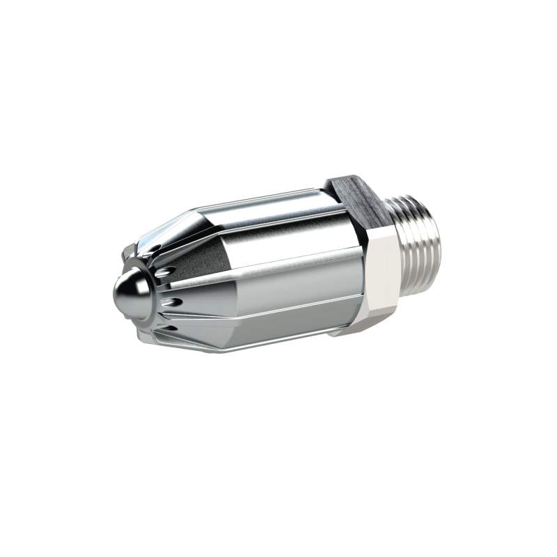 RIEGLER Lärmarme Runddüse, M12x1,25, Zink, Aluminium, Düsen-Außen-ø 17 mm