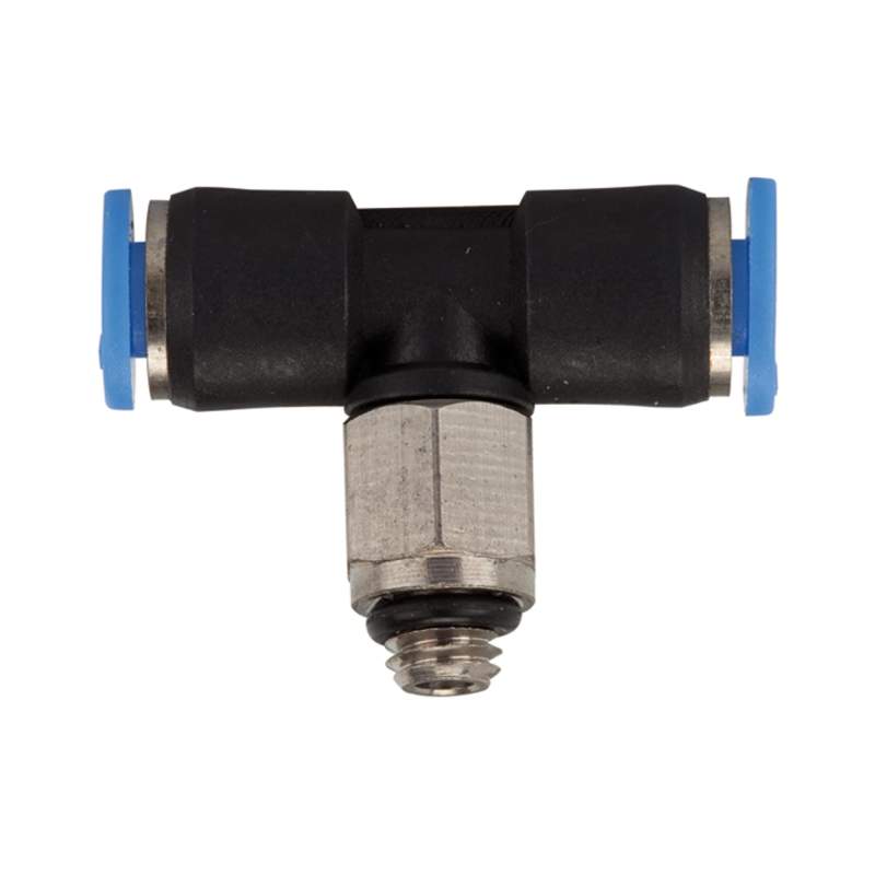 RIEGLER T-Steckverschraubung »Blaue Serie« mini, drehbar, M6