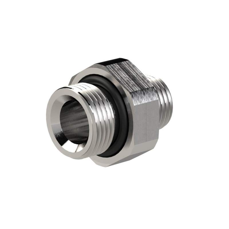 RIEGLER Doppelgewindenippel, gek. O-Ring »NonPlusUltra«, G1/2, SW24,VPE10