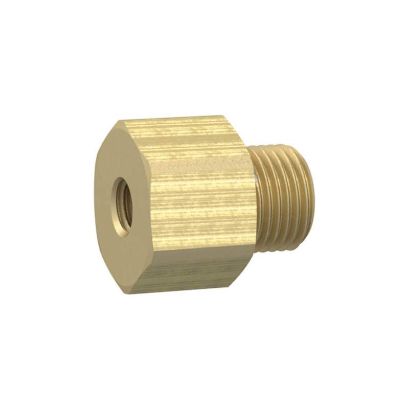 RIEGLER Reduziernippel lang, M5 a., M5 i., SW 7, Messing