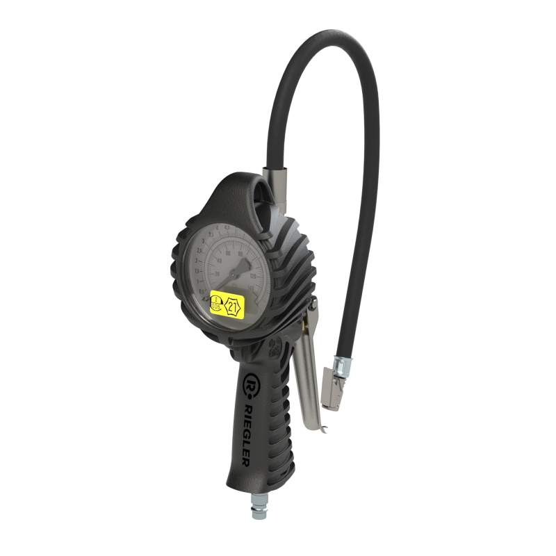 RIEGLER Stand.-Handreifenfüllmesser MS, Mano Ø 80 mm, geeicht, 0 - 12 bar