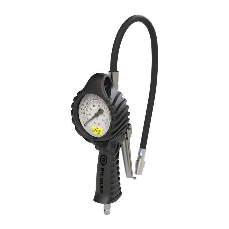 RIEGLER Stand.-Handreifenfüllmesser QS, Mano Ø 80 mm, geeicht, 0 - 12 bar