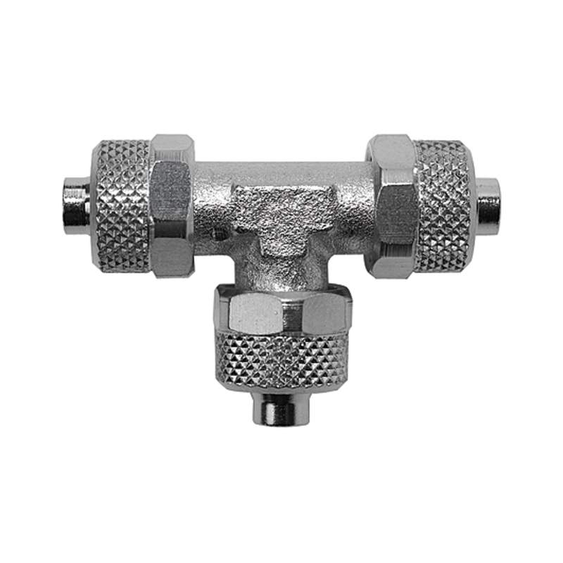 RIEGLER T-Verbinder »value line«, für Schlauch 6/4, Messing vernickelt