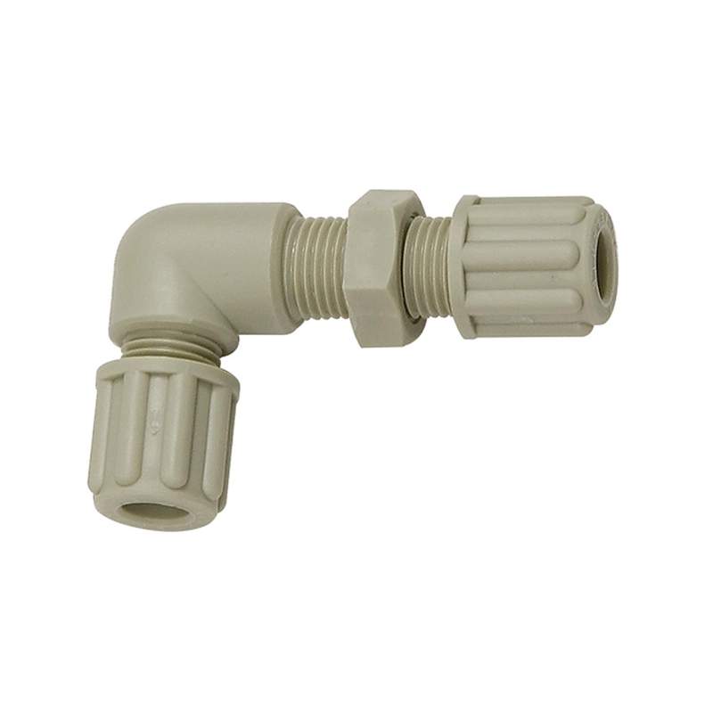 RIEGLER Winkel-Schottverbindung, M10x1,0, für Schlauch 4/6 mm, SW 14, PP