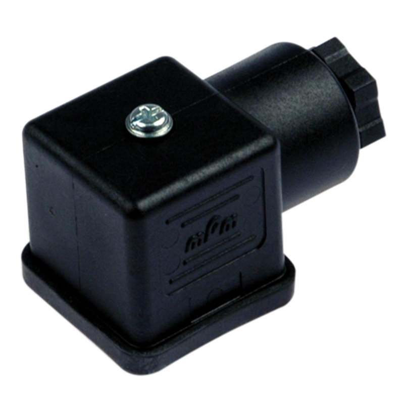 METAL WORK Gerätestecker mit LED, 24 V, 30 mm, Bauform A