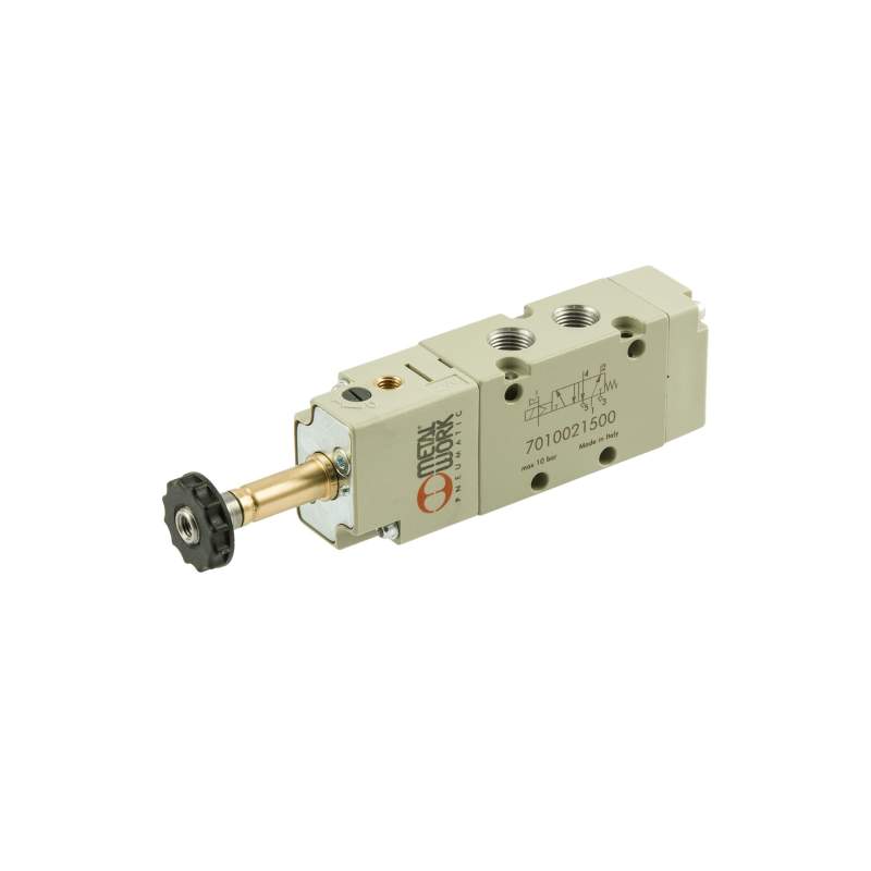 METAL WORK 5/2-Wegeventil, elektropn., ext. Steuerluft, monostabil, G 1/4