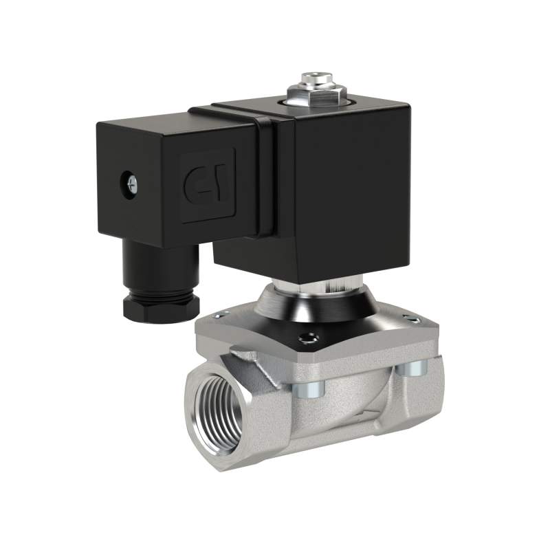 RIEGLER 2/2 MV, NC, ES, G1/2, DN13, PN 0-12, FPM, zwangsg., 24V DC