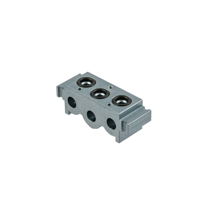 METAL WORK Modulare Grundplatte für Ventile G 1/4, Grundplattensystem
