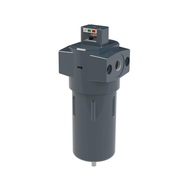 RIEGLER Mikrofilter mit Differenzdruckmanometer, 0,01 µm, G 3/4