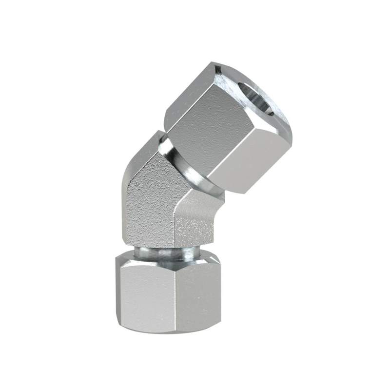 RIEGLER Einst. 45°-Anschlussverschr. M12x1,5 i., Rohr-AØ 6, Stahl verz.