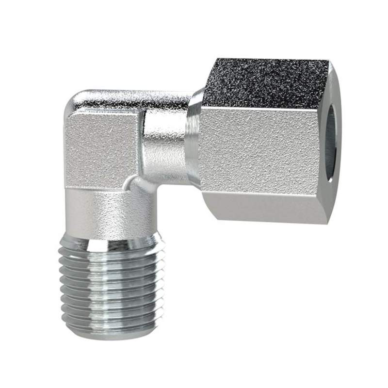 RIEGLER Winkel-Einschraubverschraubung, NPT 1 a., Rohr-Ø 28, Stahl verz.