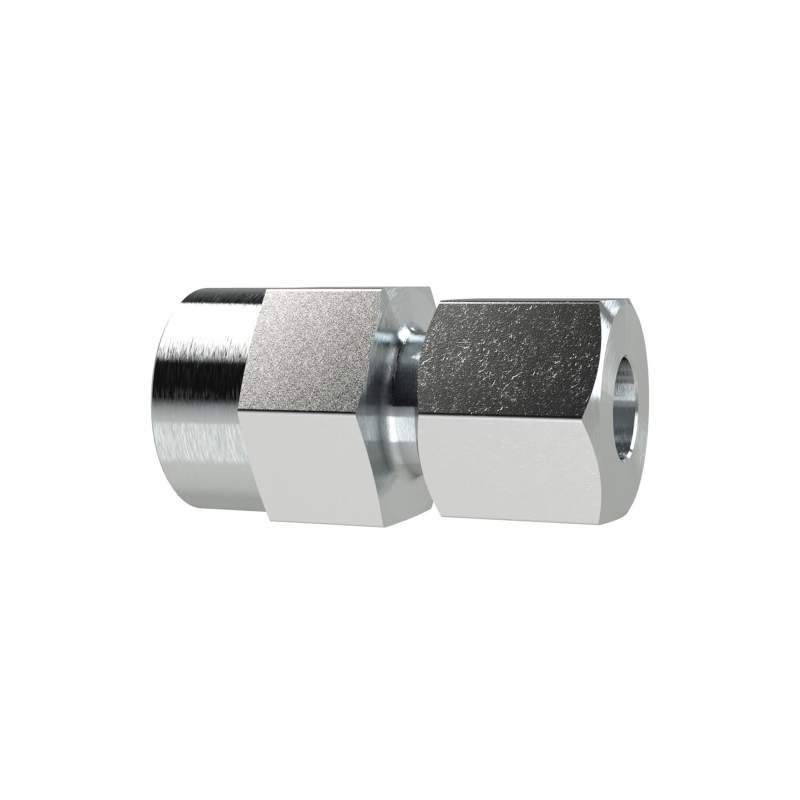 RIEGLER Mano-Anschlussverschraubung G 1/4 i., Rohr-Außen-Ø 4, Stahl verz.