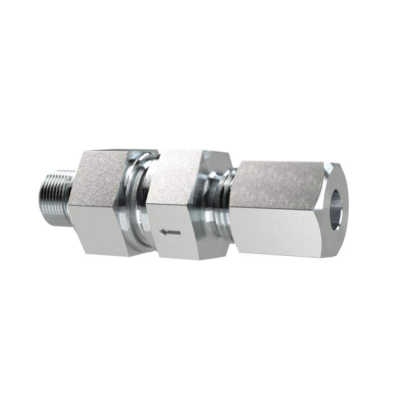 RIEGLER Rückschlagvent., G1/2a., Rohr-AØ 18mm, PN max. 160, Stahl verz.