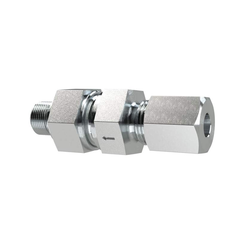 RIEGLER Rückschlagvent., G1/2a., Rohr-AØ 16mm, PN max. 400, Stahl verz.