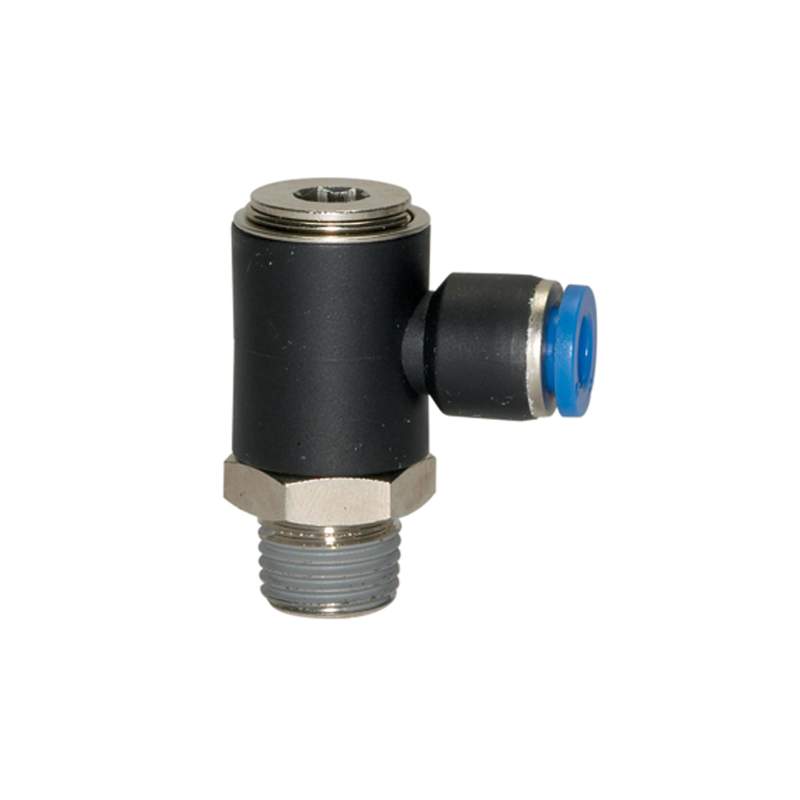 RIEGLER L-Steckverschraubung »Blaue Serie«, drehbar, R 1/8 a., L=21,5mm