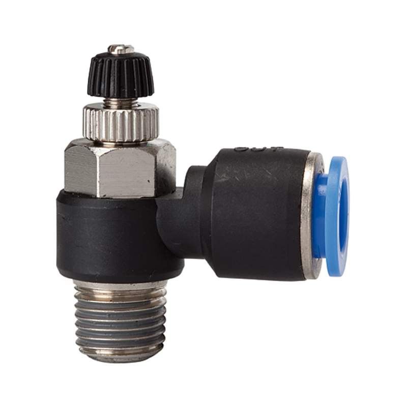RIEGLER Drosselrückschlagventil »Blaue Serie«, Abluftdros., R1/8 a. Ø 4mm