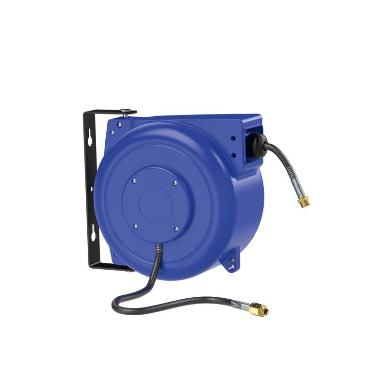 RIEGLER Schlauchaufroller,Druckluft/Wasser,PVC-Schl. ø 12x8,R1/4-R3/8, 8m
