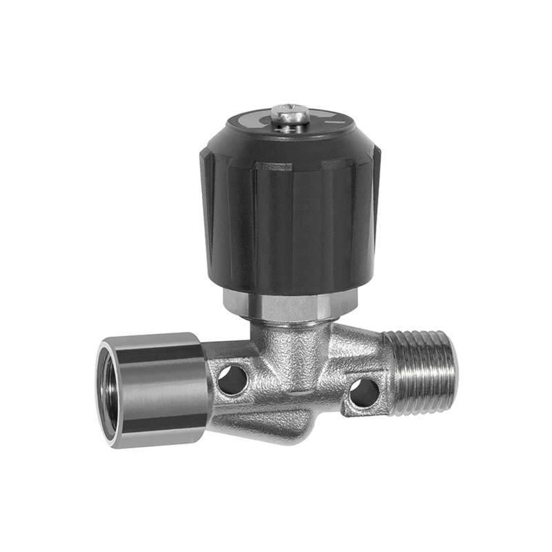 RIEGLER Nadelventil, Messing vernickelt, IG/AG, Rp/R 1/4, DN 4