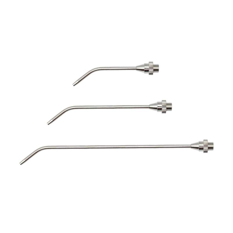RIEGLER Verlängerungsdüse, Bohrung 3,0 mm, MS vern., 100 mm lang  gebogen