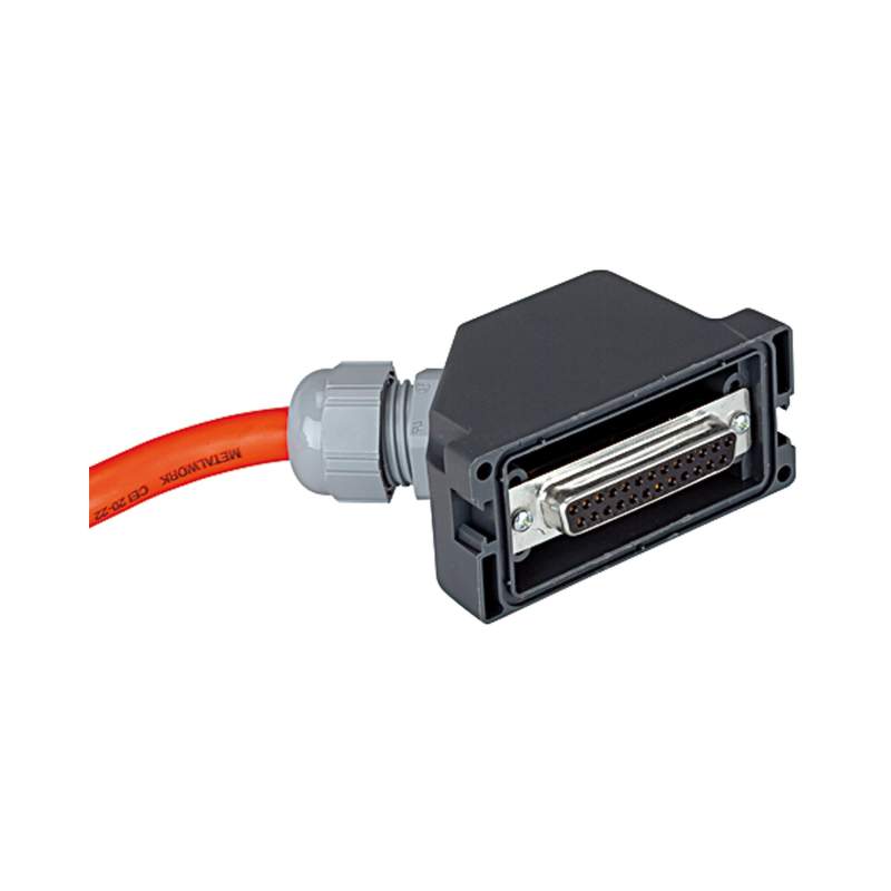 METAL WORK El. Anschl. Multipol 25-polig, IP 65, Steckdose IP 67 2,5 m Kabel