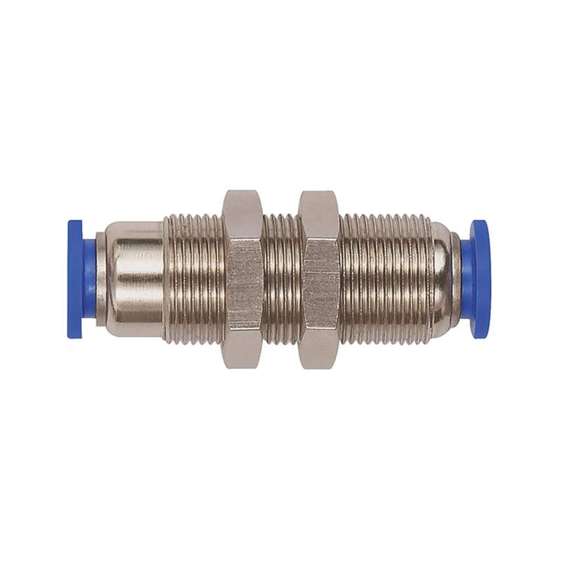 RIEGLER Gerade Schott-Steckverbindung »Blaue Serie« selbstabsper. M16x1,0