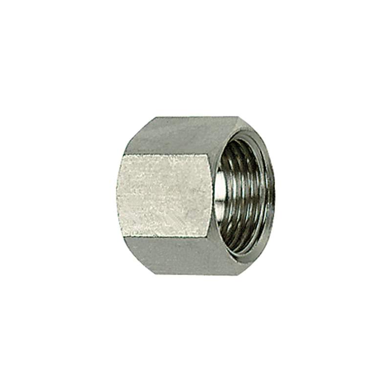 RIEGLER 6-kant-Überwurfmutter, G 1/4, für Tüllengröße LW 9, ES 1.4571