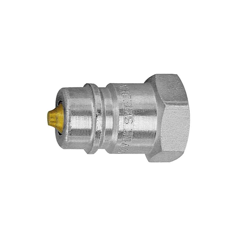 RIEGLER Stecknippel mit Druckeliminator, Serie A, NW 13, G 1/2 IG