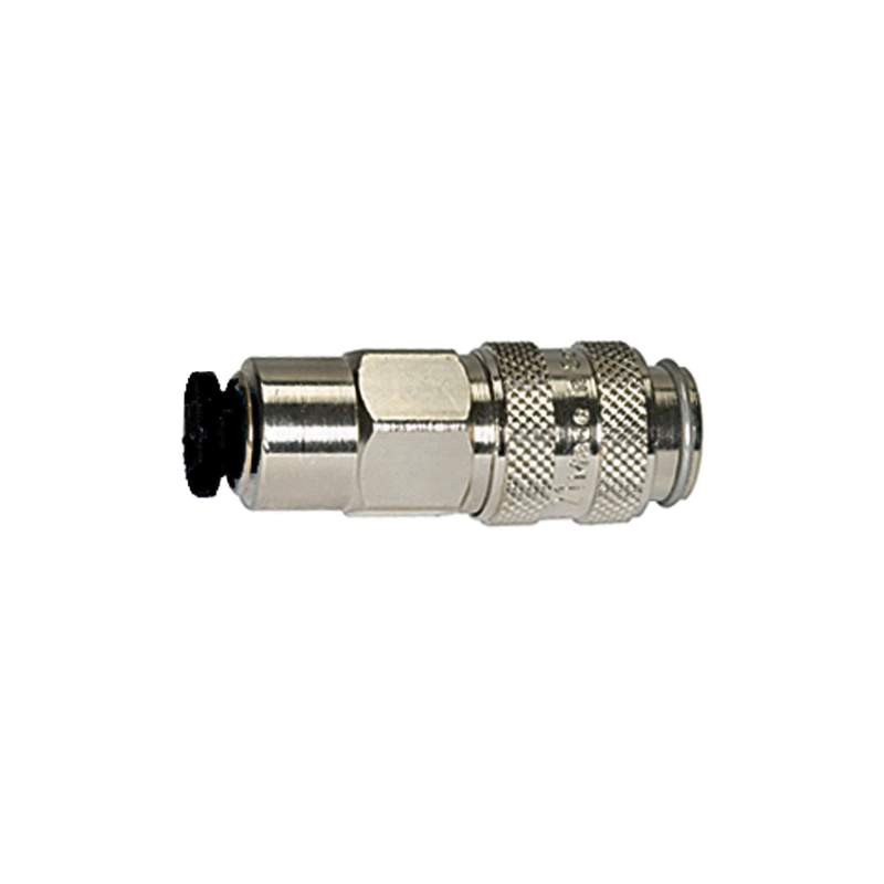 RIEGLER Schnellverschlusskupplung NW 5, MS vern., push-in Anschluss 6 mm