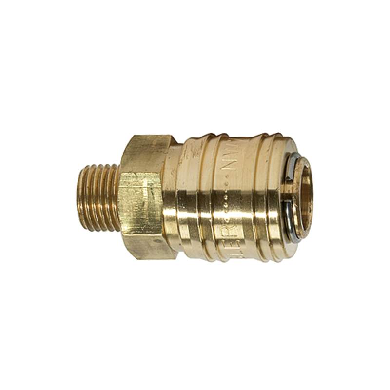 RIEGLER Schnellverschlusskuppl. NW 7,2 »connect line«, MS blank, G 1/8 AG