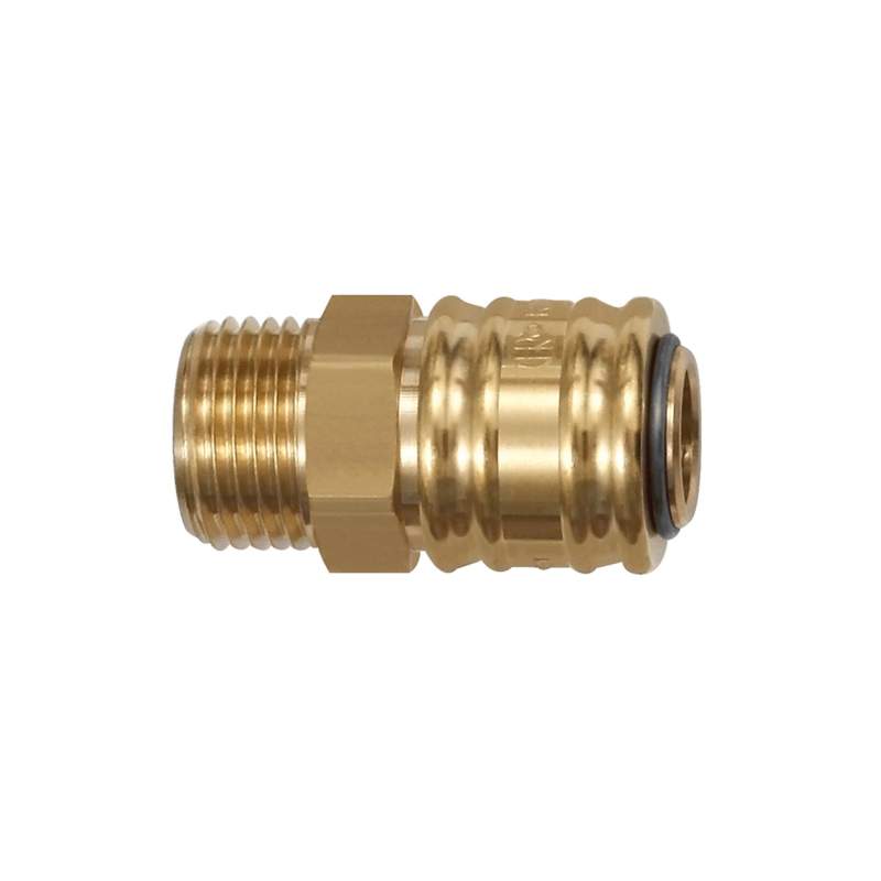 RIEGLER Schnellverschlusskupplung NW 7,2, Messing blank, G 1/4 AG